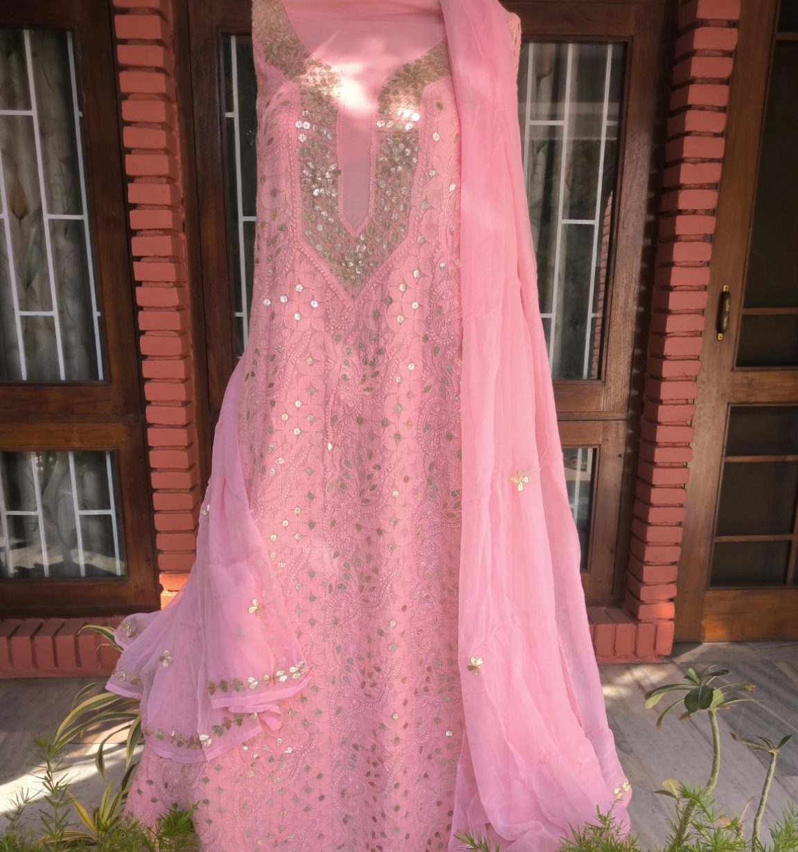 Chikankari Dress Material