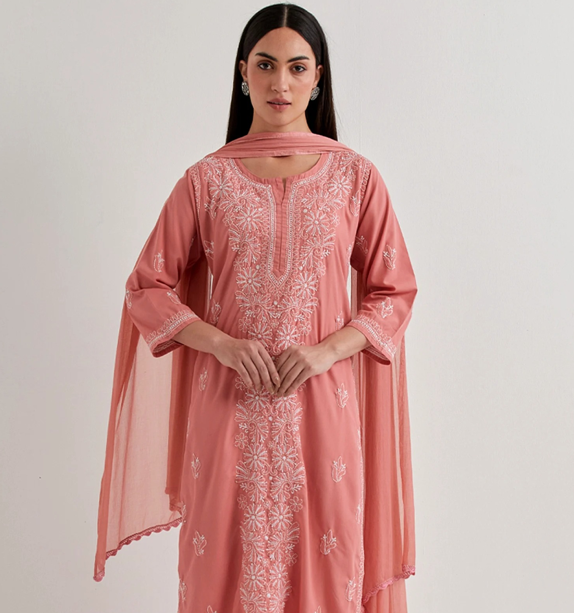 Chikankari Kurti Set