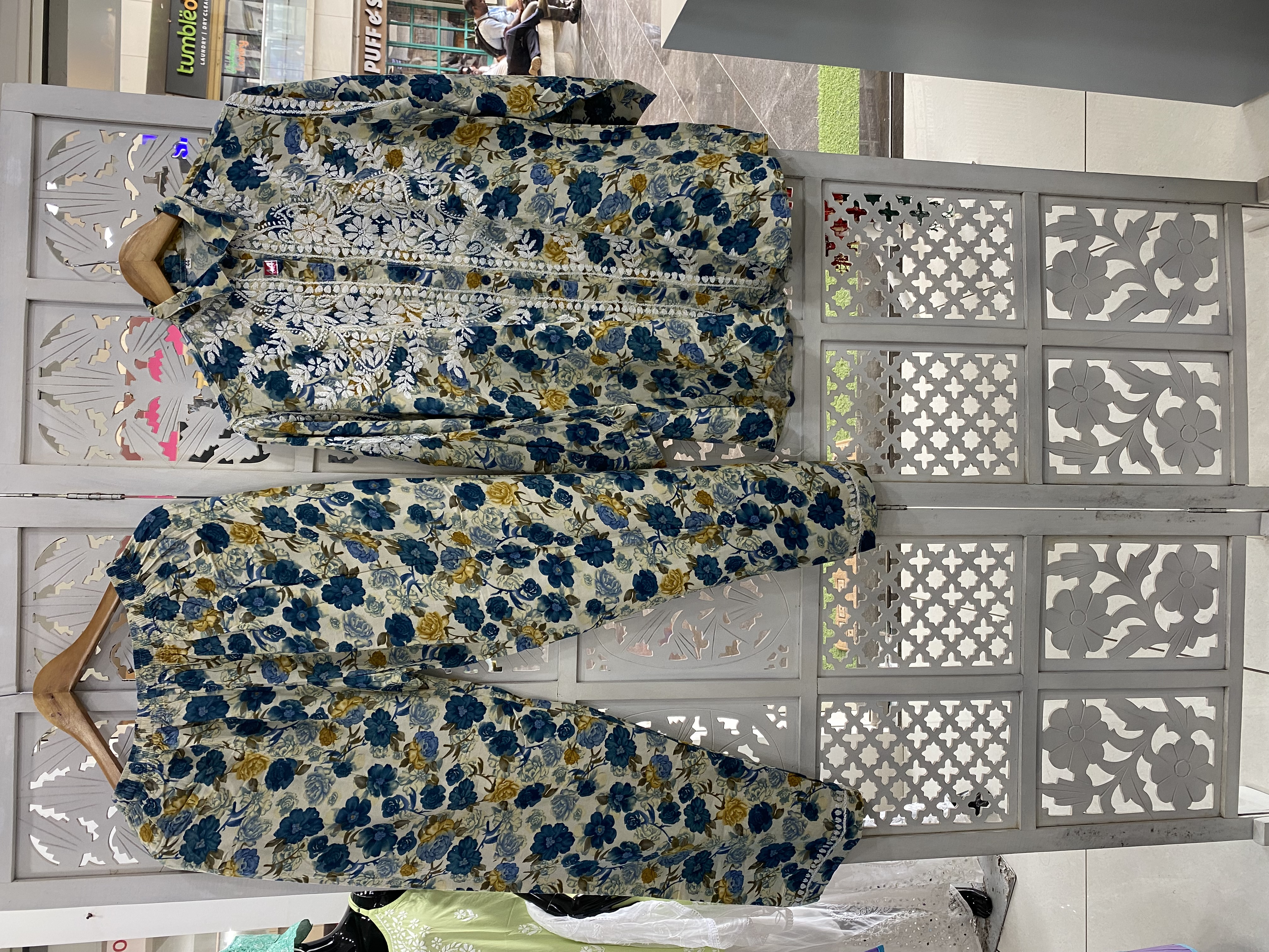 Chikankari Rayon printed Coordset